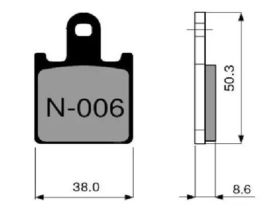 Pastiglie freno anteriori ZCOO per Kawasaki GTR 1400 07-25 - Mescola EX-C sinterizzata ceramica Pista N006 per dischi a margherita