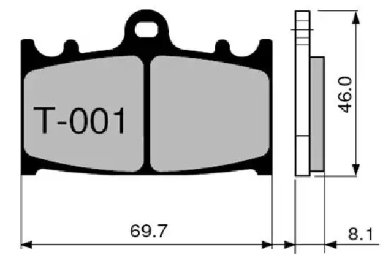 Pastiglie freno anteriori ZCOO per Kawasaki Versys 1000 12-18 - Mescola EX sinterizzata ceramica Pista T001