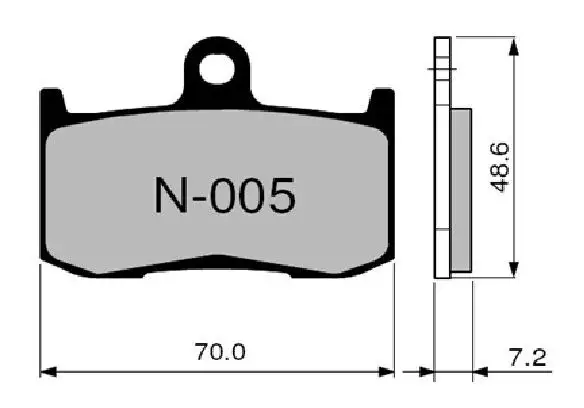 Pastiglie freno anteriori ZCOO per Kawasaki Z 1000 03-06 - Mescola EX sinterizzata ceramica Pista N005