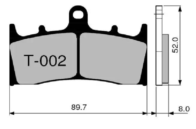 Pastiglie freno anteriori ZCOO per Kawasaki ZX-12R 00-03 - Mescola EX sinterizzata ceramica Pista T002