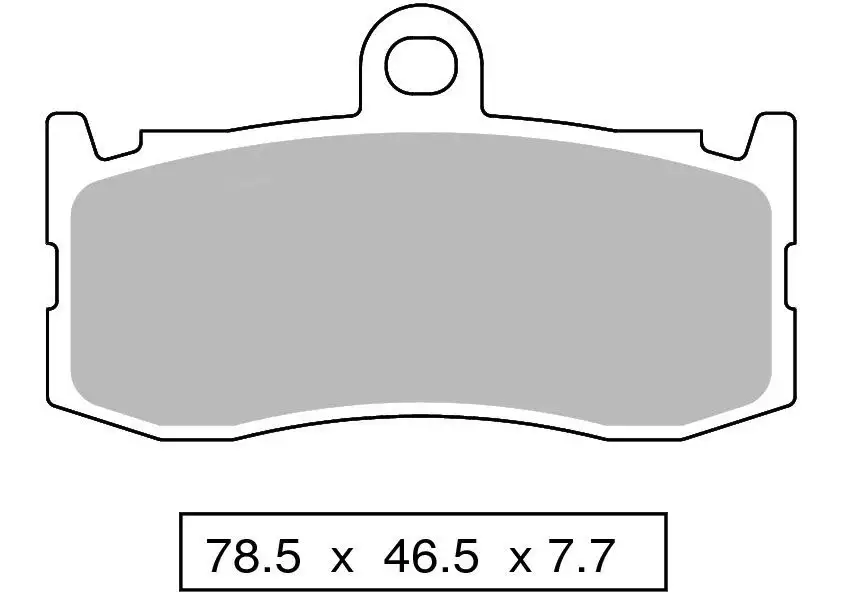 Pastiglie freno anteriori ZCOO per Triumph Daytona 675 09-14 - Mescola EX sinterizzata ceramica Pista N008