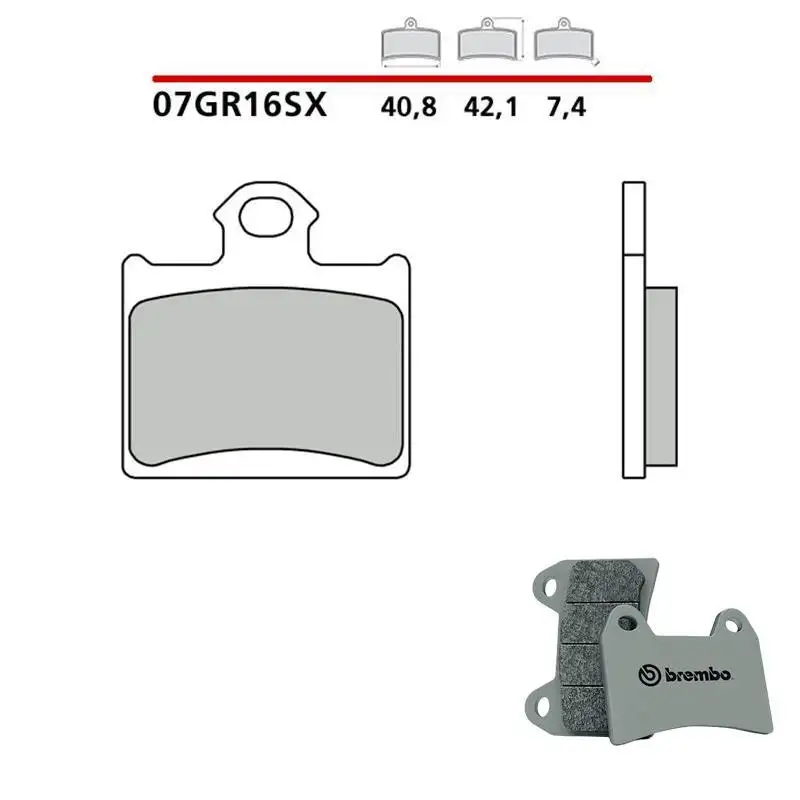 Pastiglie freno posteriori Brembo per KTM 85 SX Ruote Alte 11-23 - Mescola SX sinterizzata 07GR16SX