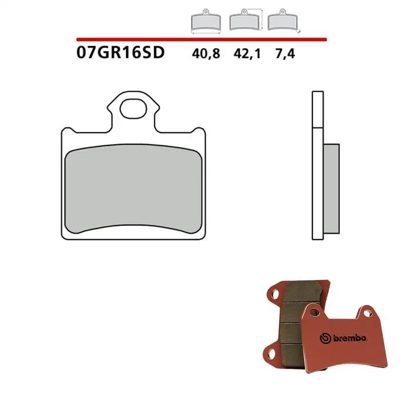Pastiglie freno posteriori Brembo per ktm freeride e xc 0 15-20 - Mescola SD sinterizzata 07GR16SD