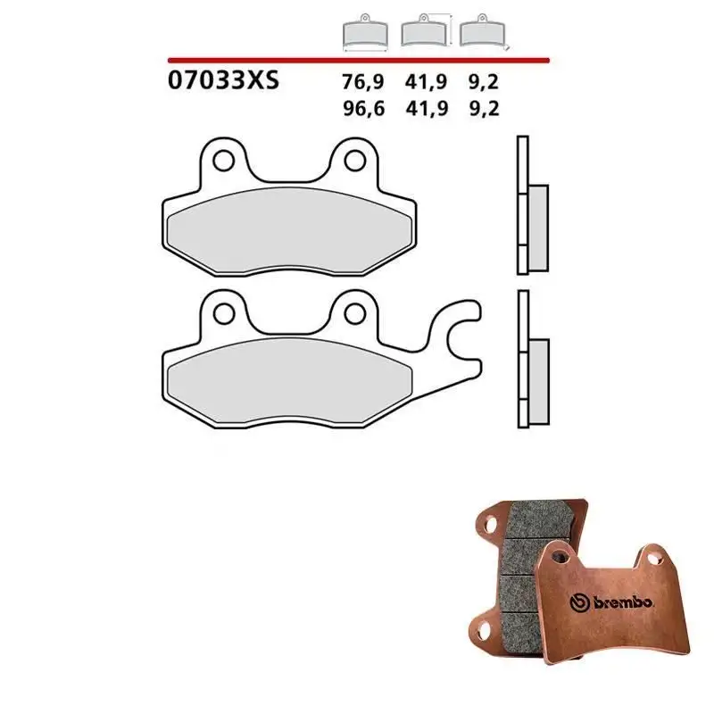 Pastiglie freno posteriori Brembo per Kymco B&W 150 01-06 - Mescola Scooter XS sinterizzata 07033XS