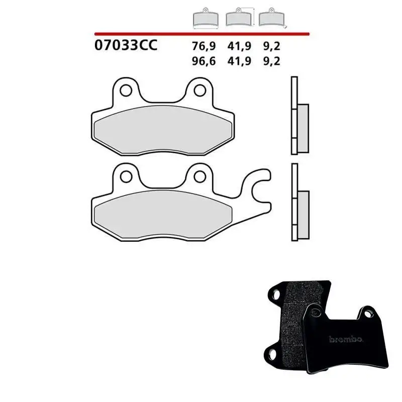 Pastiglie freno posteriori Brembo per kymco dink i 200 06-15 - Mescola primo equipaggiamento Scooter 07033