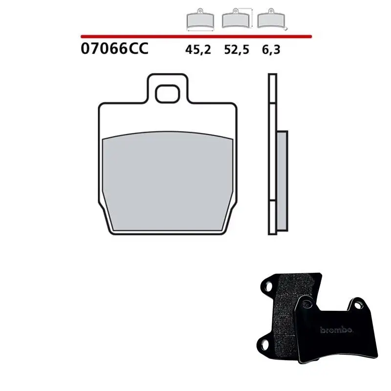 Pastiglie freno posteriori Brembo per mbk nitro 100 00-04 - Mescola primo equipaggiamento Scooter 07066