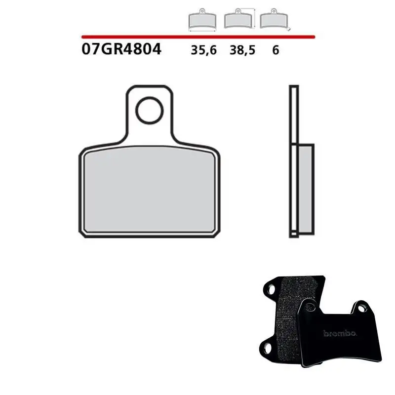 Pastiglie freno posteriori Brembo per montesa cota 4rt 260 14-16 - Mescola primo equipaggiamento Carbon Ceramica 07GR4804