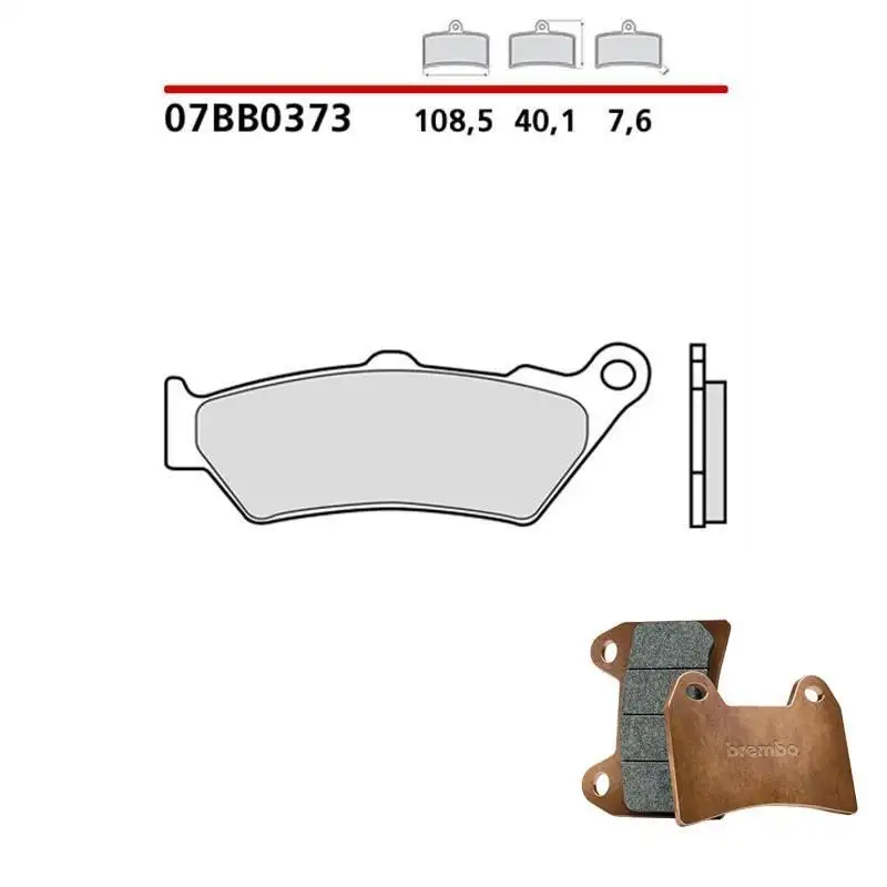 Pastiglie freno posteriori Brembo per moto guzzi audace carbon 1400 17-19 - Mescola primo equipaggiamento 07BB0373
