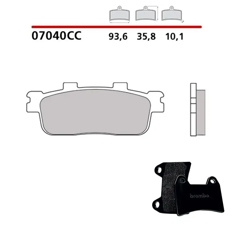 Pastiglie freno posteriori Brembo per peugeot lxr 125 10-15 - Mescola primo equipaggiamento Scooter 07040