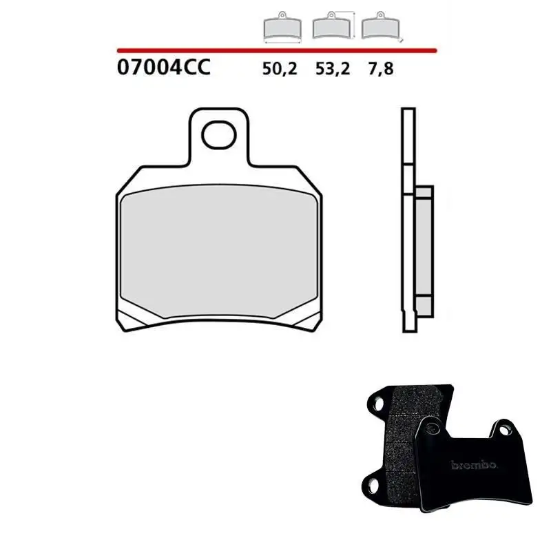 Pastiglie freno posteriori Brembo per peugeot speedfight 125 14-15 - Mescola primo equipaggiamento Scooter 07004