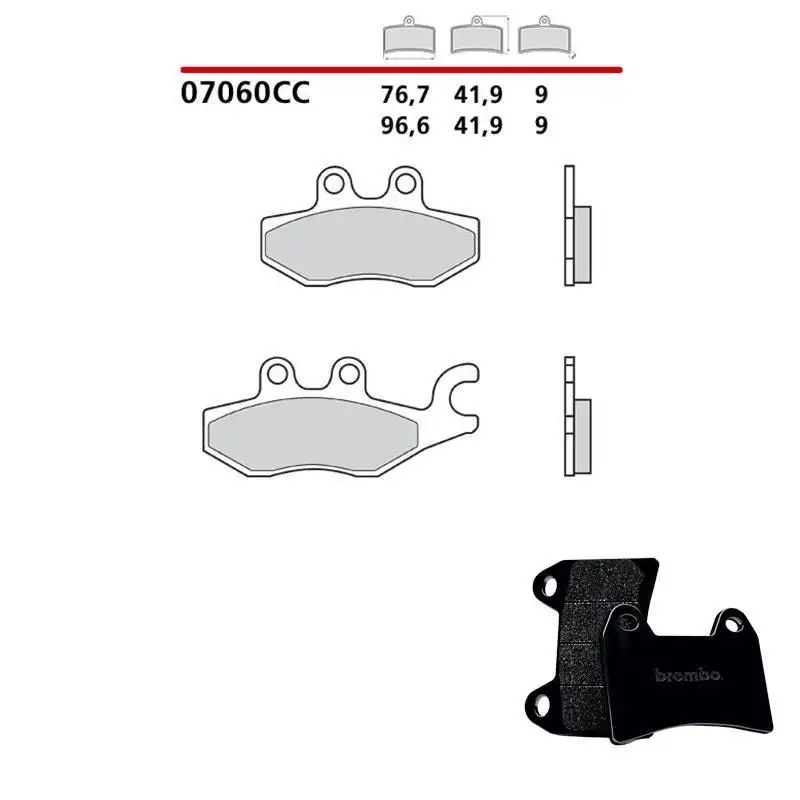 Pastiglie freno posteriori Brembo per piaggio medley euro 5 125 21-22 - Mescola primo equipaggiamento Scooter 07060