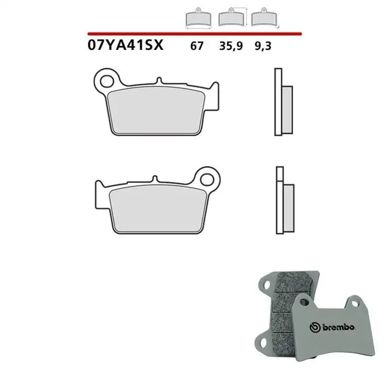 Pastiglie freno posteriori Brembo per rieju mrt competizione 50 11-14 - Mescola SX sinterizzata 07YA41SX