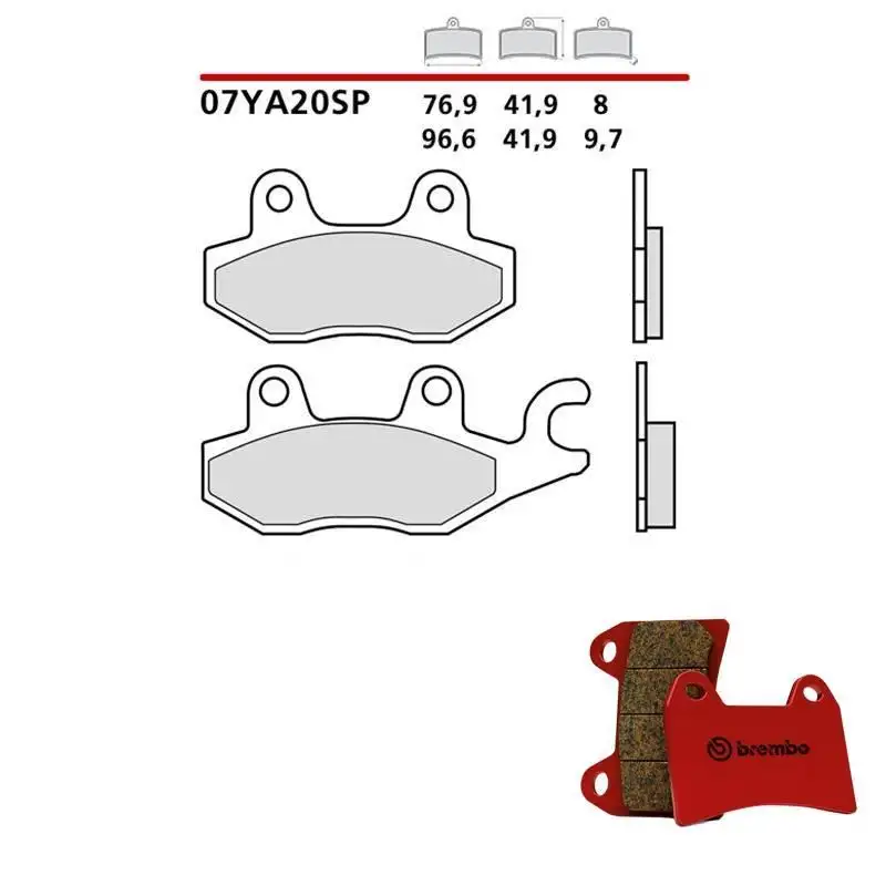 Pastiglie freno posteriori Brembo per triumph speed triple t abs 1050 12-14 - Mescola SP sinterizzata 07YA20SP