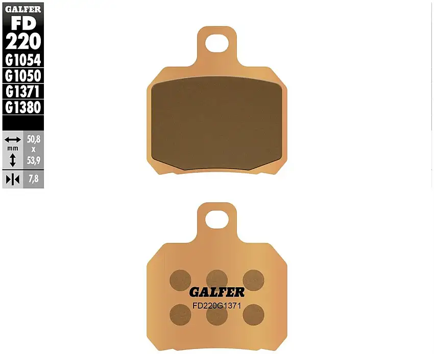 Pastiglie freno posteriori Galfer per KTM 1290 Super Duke R Evo 22-23 - Mescola G1371 sinterizzata strada FD220G1371