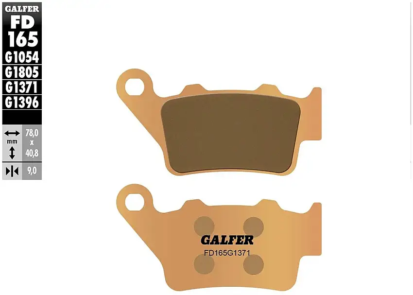 Pastiglie freno posteriori Galfer per KTM 690 SMC R 12-13 - Mescola G1371 sinterizzata strada FD165G1371