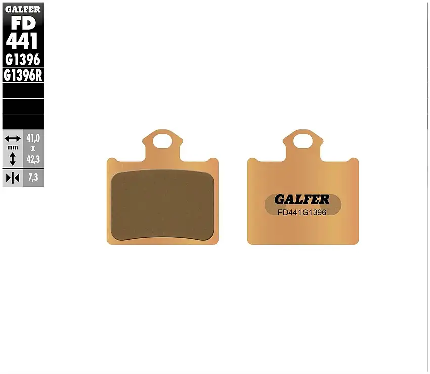 Pastiglie freno posteriori Galfer per KTM 85 SX Ruote Alte 13-20 - Mescola G1396 sinterizzata offroad FD441G1396