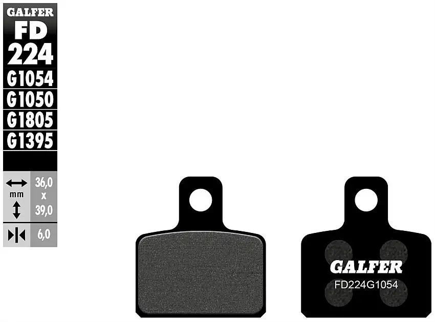 Pastiglie freno posteriori Galfer per montesa cota 260 4rt race replica 15-17 - Mescola G1054 semimetallica FD224G1054