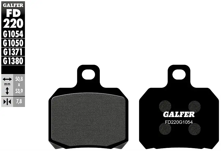 Pastiglie freno posteriori Galfer per MV Agusta Superveloce 800 S 2024 - Mescola G1054 semimetallica FD220G1054