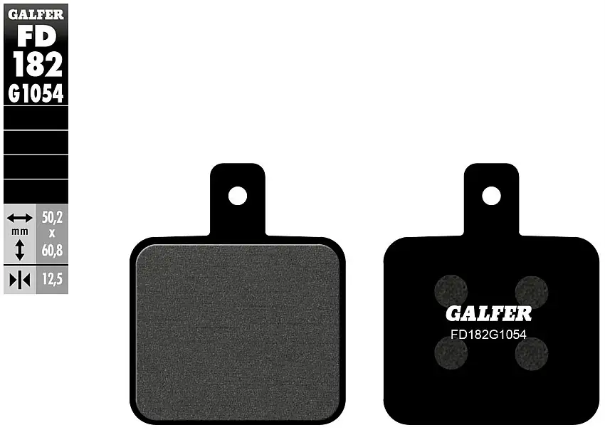 Pastiglie freno posteriori Galfer per polaris wildwood brakes todos 2001 - Mescola G1054 semimetallica FD182G1054