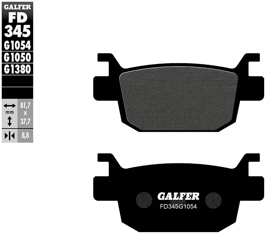 Pastiglie freno posteriori Galfer per qj motor src 550 2022 - Mescola G1054 semimetallica FD345G1054