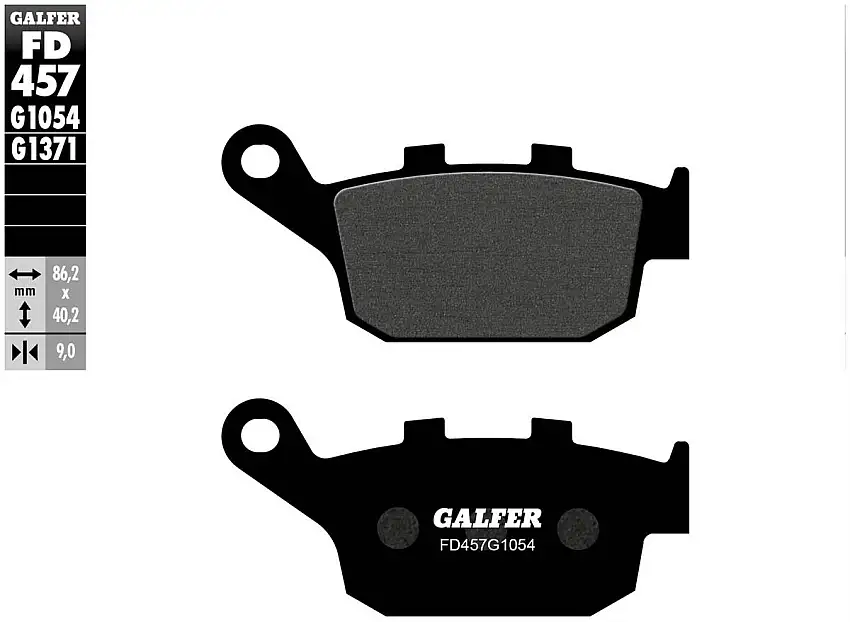 Pastiglie freno posteriori Galfer per Suzuki Gladius 650 ABS 2010 - Mescola G1054 semimetallica FD457G1054
