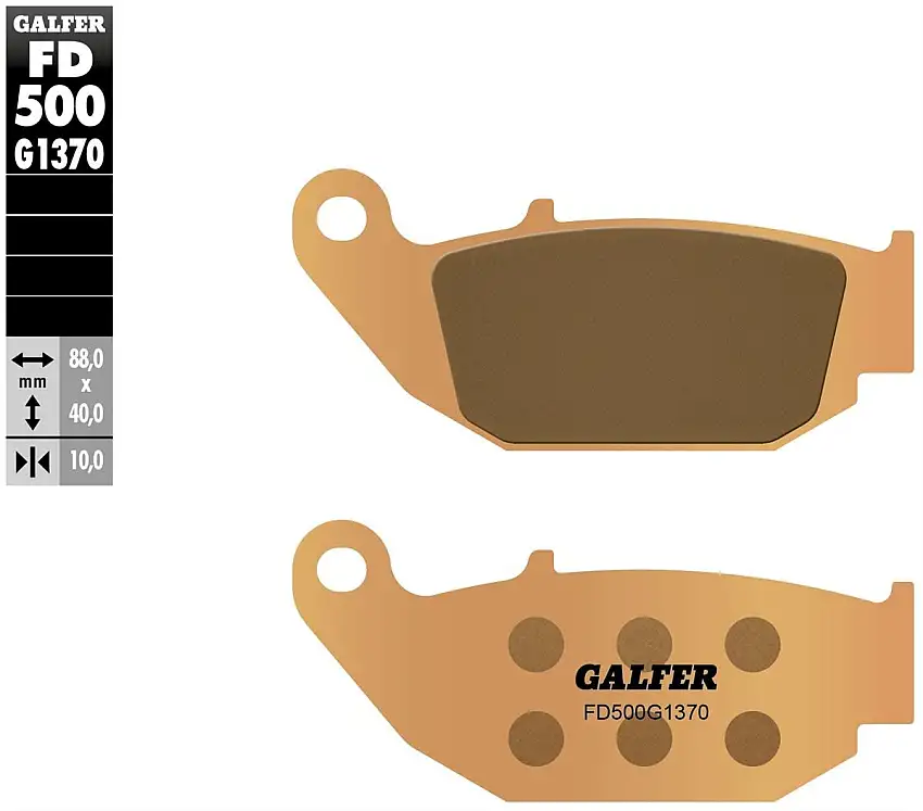 Pastiglie freno posteriori Galfer per Suzuki GSX-R 125 2017 - Mescola G1370 sinterizzata strada FD500G1370