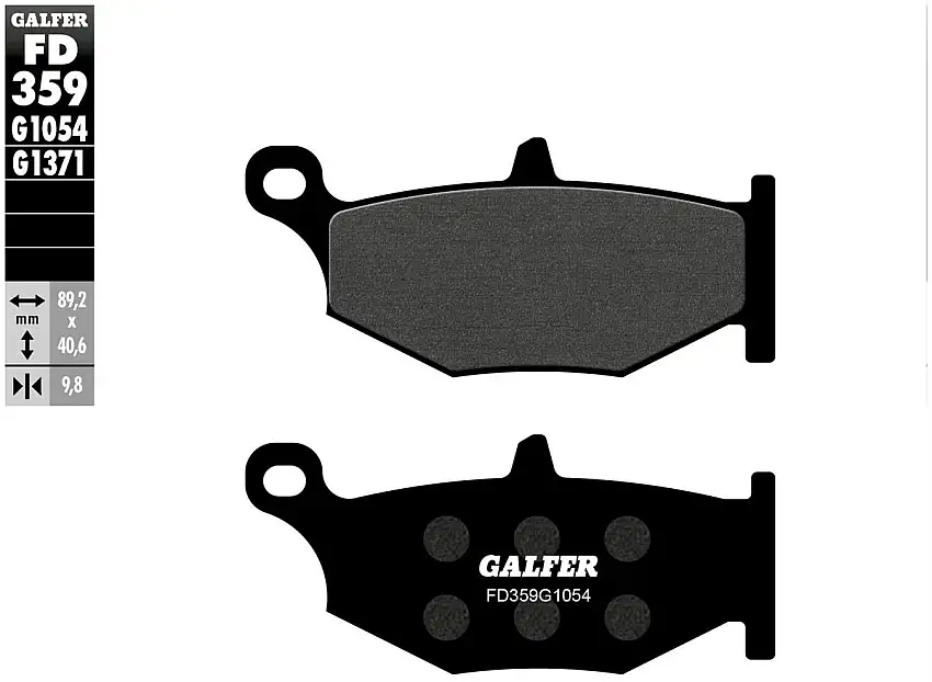 Pastiglie freno posteriori Galfer per Suzuki GSX-R 1300 Hayabusa 08-21 - Mescola G1054 semimetallica FD359G1054