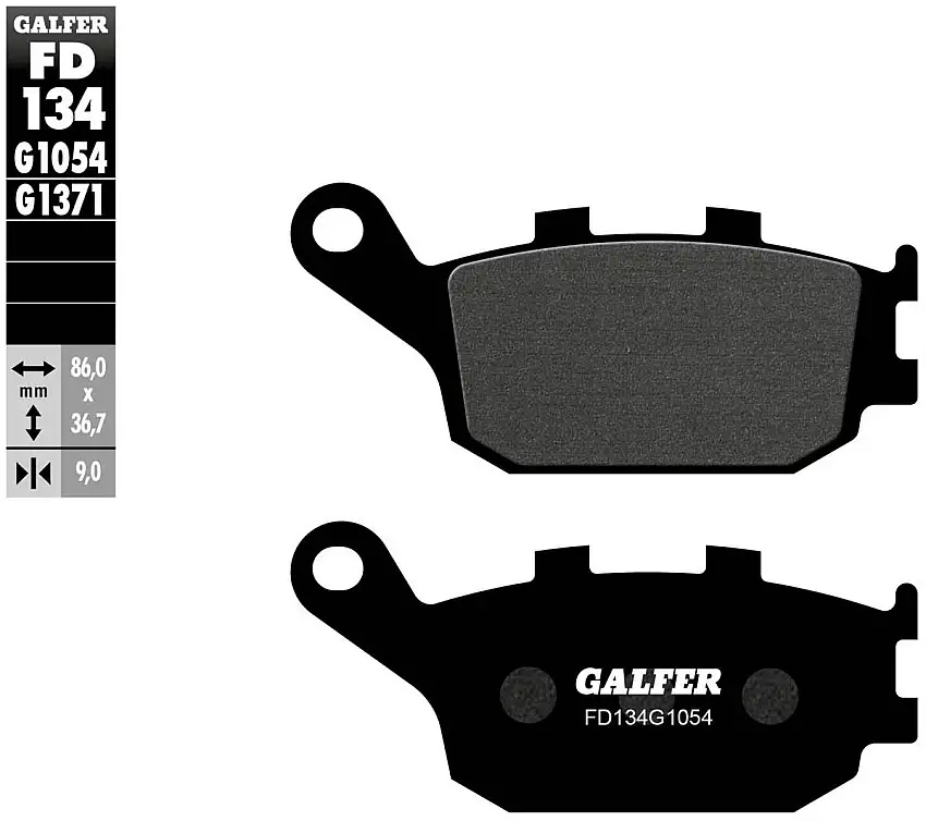 Pastiglie freno posteriori Galfer per Suzuki GSX-S 1000 2019 | 2021 - Mescola G1054 semimetallica FD134G1054