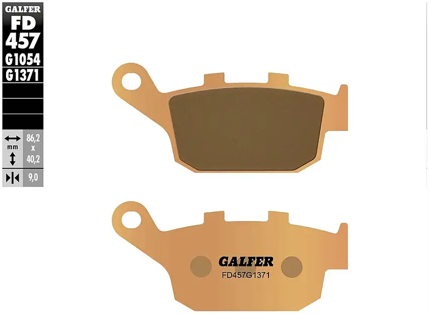 Pastiglie freno posteriori Galfer per Suzuki SV 650 S 03-06 - Mescola G1371 sinterizzata strada FD457G1371