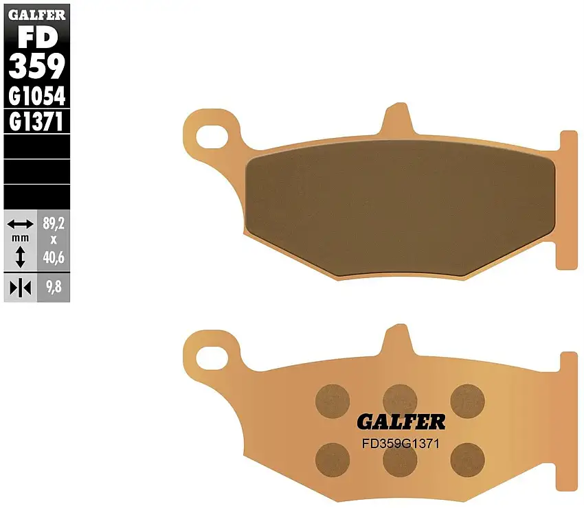 Pastiglie freno posteriori Galfer per Suzuki V-Strom 1050 XT 2020 - Mescola G1371 sinterizzata strada FD359G1371