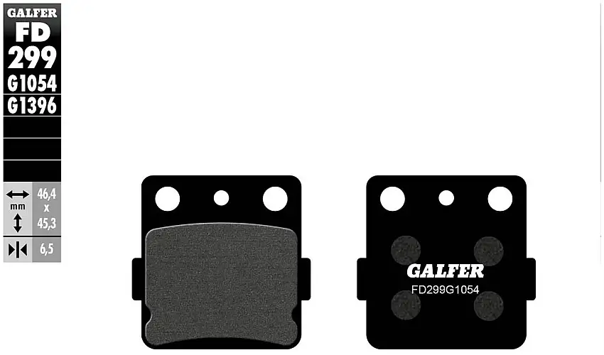 Pastiglie freno posteriori Galfer per Yamaha YZ 85 Ruote Alte 18-23 - Mescola G1054 semimetallica FD299G1054