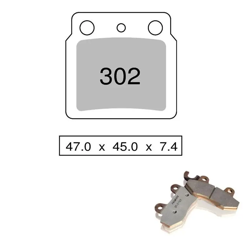 Pastiglie freno posteriori Nissin per arctic cat atv dvx 400 04-08 - Mescola Sinterizzata ST/MX 03 442P30203