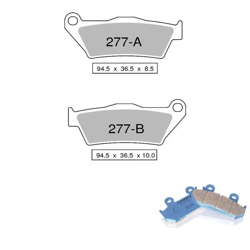 Pastiglie freno posteriori Nissin per BMW K 1200 R 05-08 - Mescola Organica NS 04 442P27704