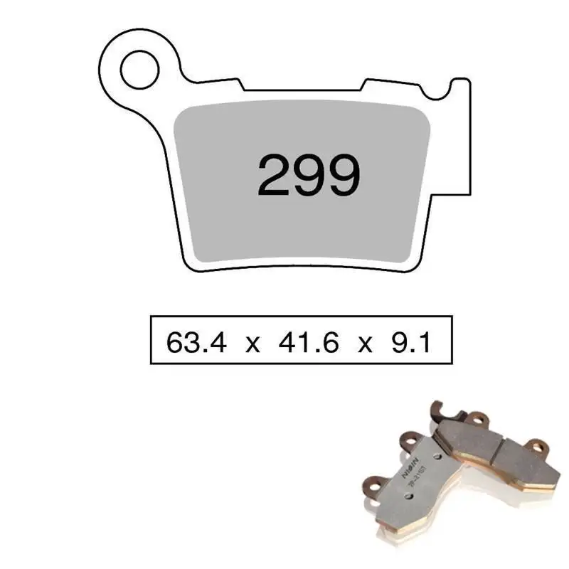 Pastiglie freno posteriori Nissin per GasGas EC 350 F 21-24 - Mescola Sinterizzata ST/MX 03 442P29903