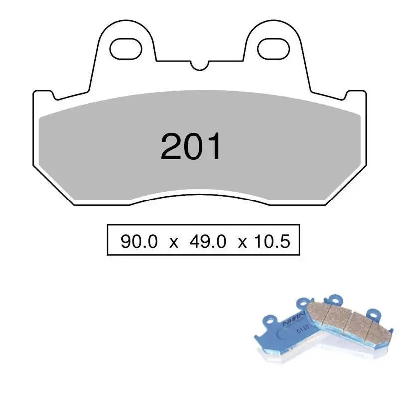 Pastiglie freno posteriori Nissin per honda cb 1100 rc ( sc-08 ) 82-83 - Mescola Organica NS 04 442P20104