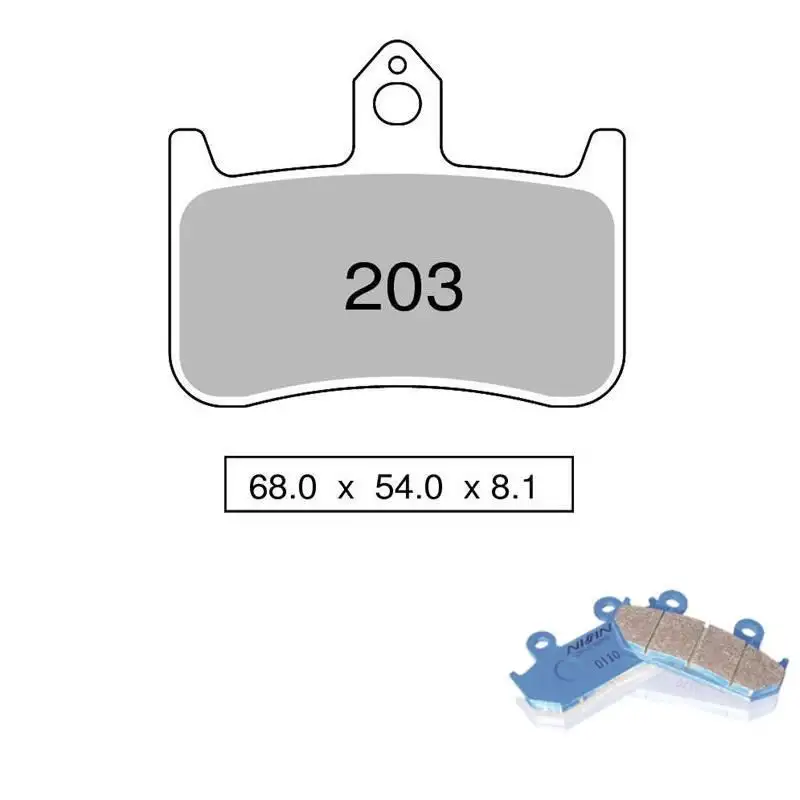 Pastiglie freno posteriori Nissin per Honda CBR 900 RR 96-97 - Mescola Organica NS 04 442P20304
