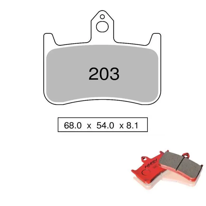 Pastiglie freno posteriori Nissin per Honda CBR 900 RR 96-97 - Mescola Semimetallica Racing RS 01 442P20301