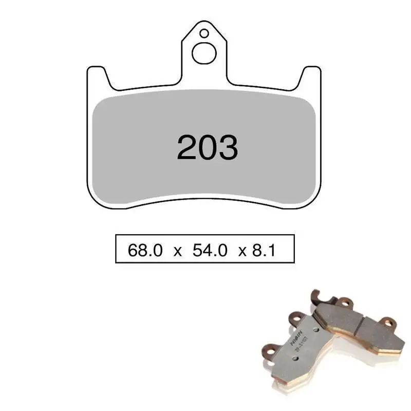 Pastiglie freno posteriori Nissin per Honda CBR 900 RR 96-97 - Mescola Sinterizzata ST/MX 03 442P20303