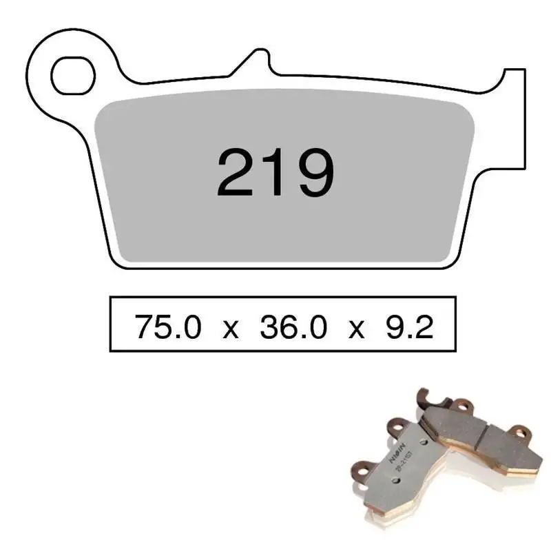 Pastiglie freno posteriori Nissin per Honda CR 85 R 03-07 - Mescola Sinterizzata ST/MX 03 442P21903