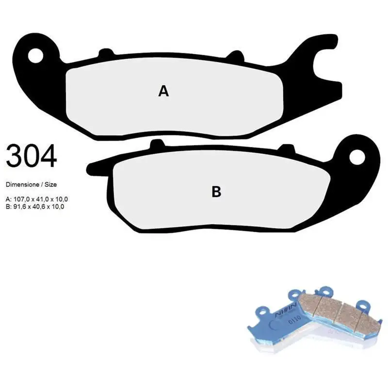 Pastiglie freno posteriori Nissin per Honda GB 350 S 2025 - Mescola Organica NS 04 442P30404