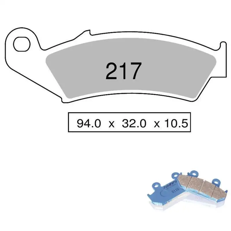 Pastiglie freno posteriori Nissin per honda nsr 250 r se - sp 1994 - Mescola Organica NS 04 442P21704