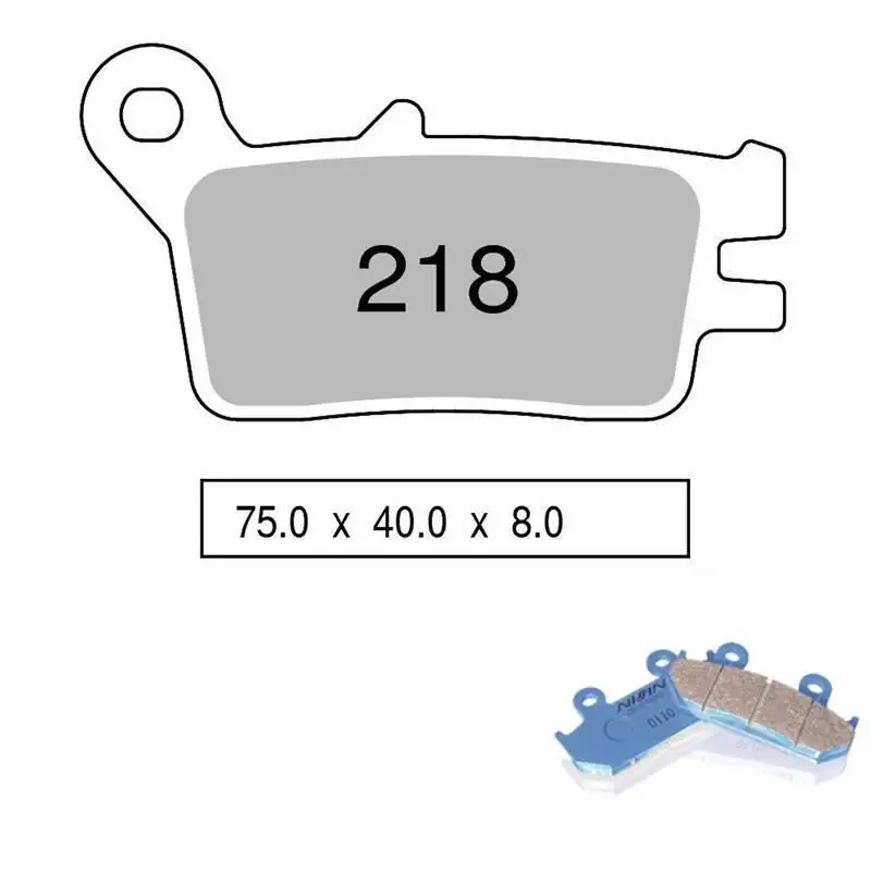 Pastiglie freno posteriori Nissin per honda nx 250 88-00 - Mescola Organica NS 04 442P21804