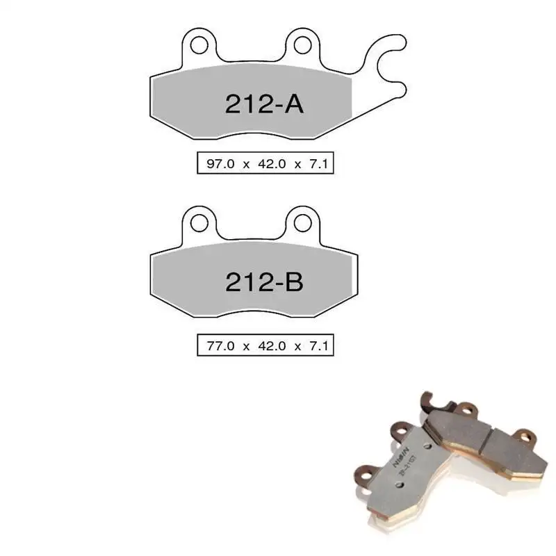 Pastiglie freno posteriori Nissin per kawasaki eliminator 500 - se 2024 - Mescola Sinterizzata ST/MX 03 442P21203
