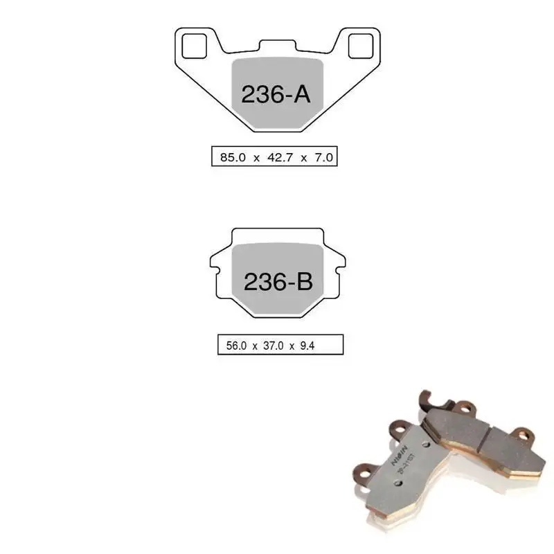 Pastiglie freno posteriori Nissin per Kawasaki ZX-7R 96-03 - Mescola Sinterizzata ST/MX 03 442P23603