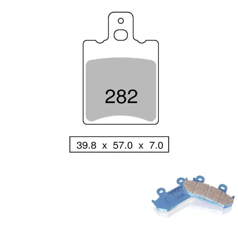 Pastiglie freno posteriori Nissin per laverda s 750 - strike 750 1997 - Mescola Organica NS 04 442P28204