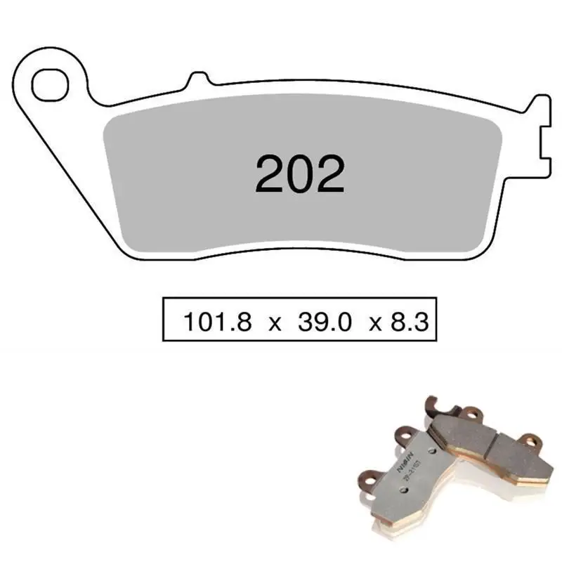 Pastiglie freno posteriori Nissin per polaris magnum 425 2x4 95-98 - Mescola Sinterizzata ST/MX 03 442P20203