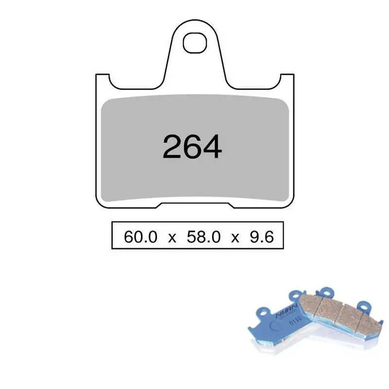 Pastiglie freno posteriori Nissin per Suzuki Bandit 650 A 05-06 - Mescola Organica NS 04 442P26404