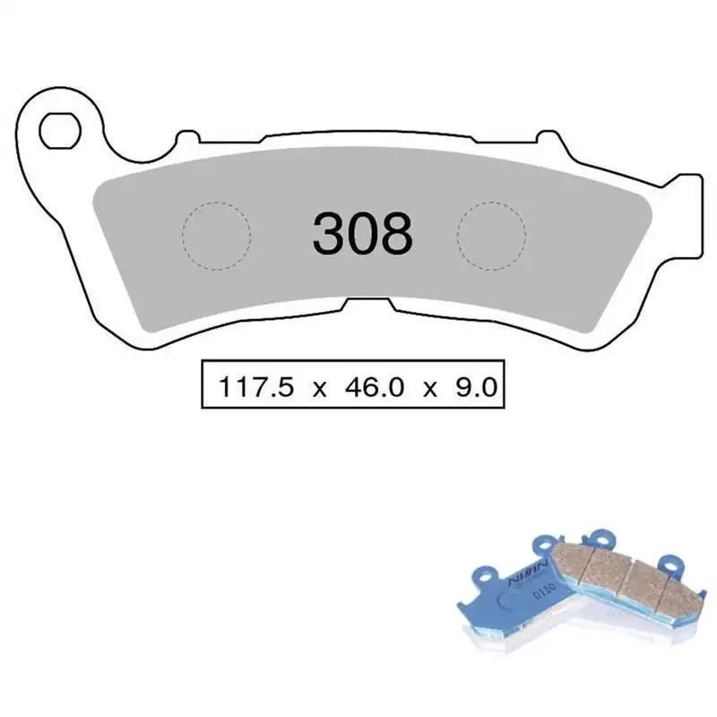 Pastiglie freno posteriori Nissin per Suzuki Burgman 200 07-13 - Mescola Organica NS 04 442P30804