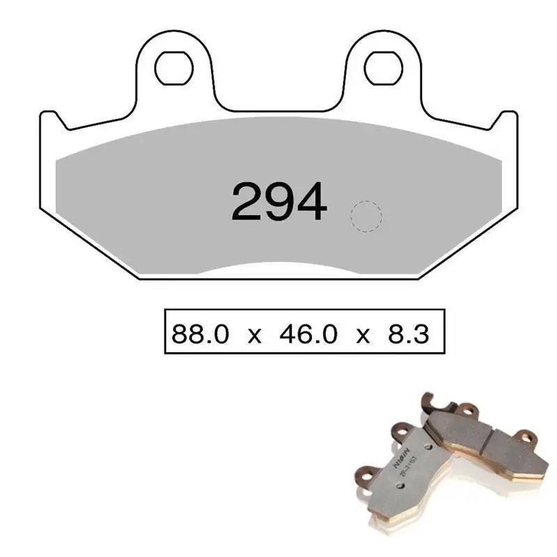 Pastiglie freno posteriori Nissin per Suzuki Burgman 400 07-25 - Mescola Sinterizzata ST/MX 03 442P29403