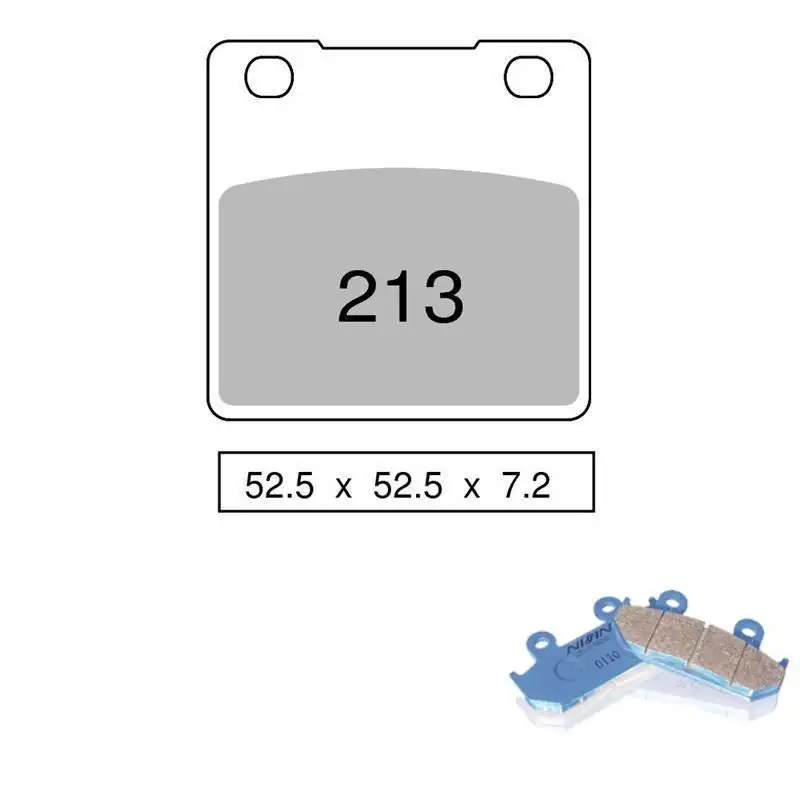 Pastiglie freno posteriori Nissin per suzuki gsx 750 ( w-k1) inazuma 98-01 - Mescola Organica NS 04 442P21304